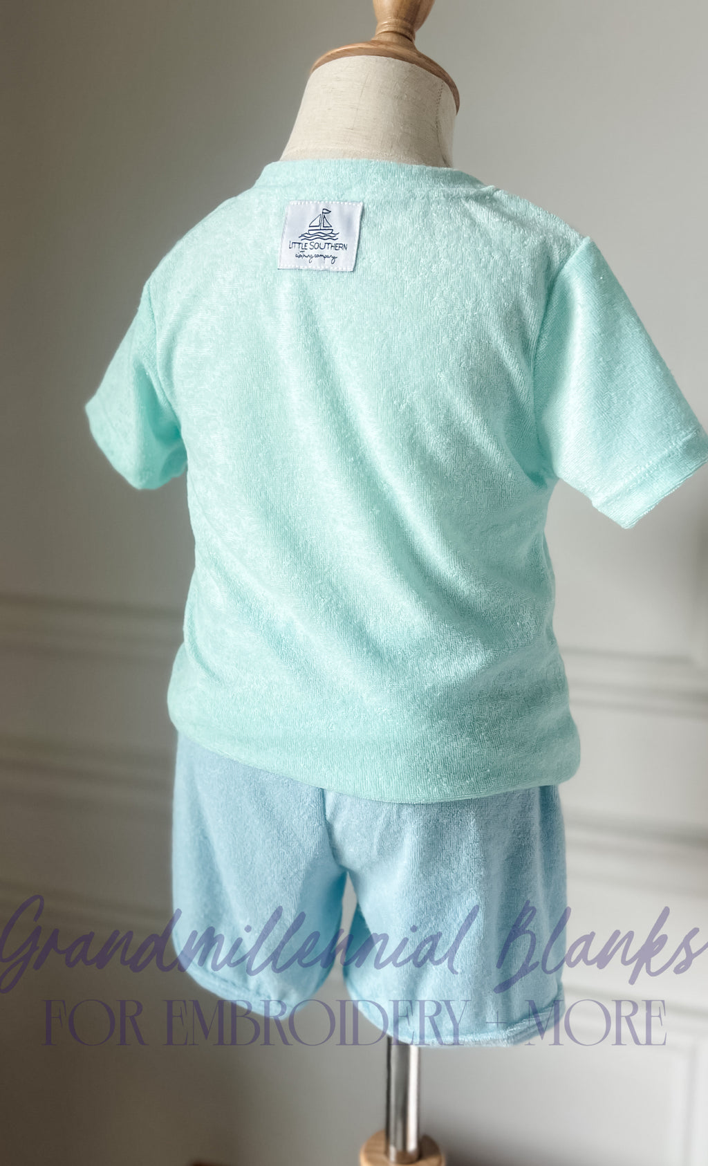 Mykonos, blue terry set