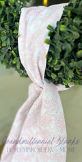 Wreath Sash, pink Ivy