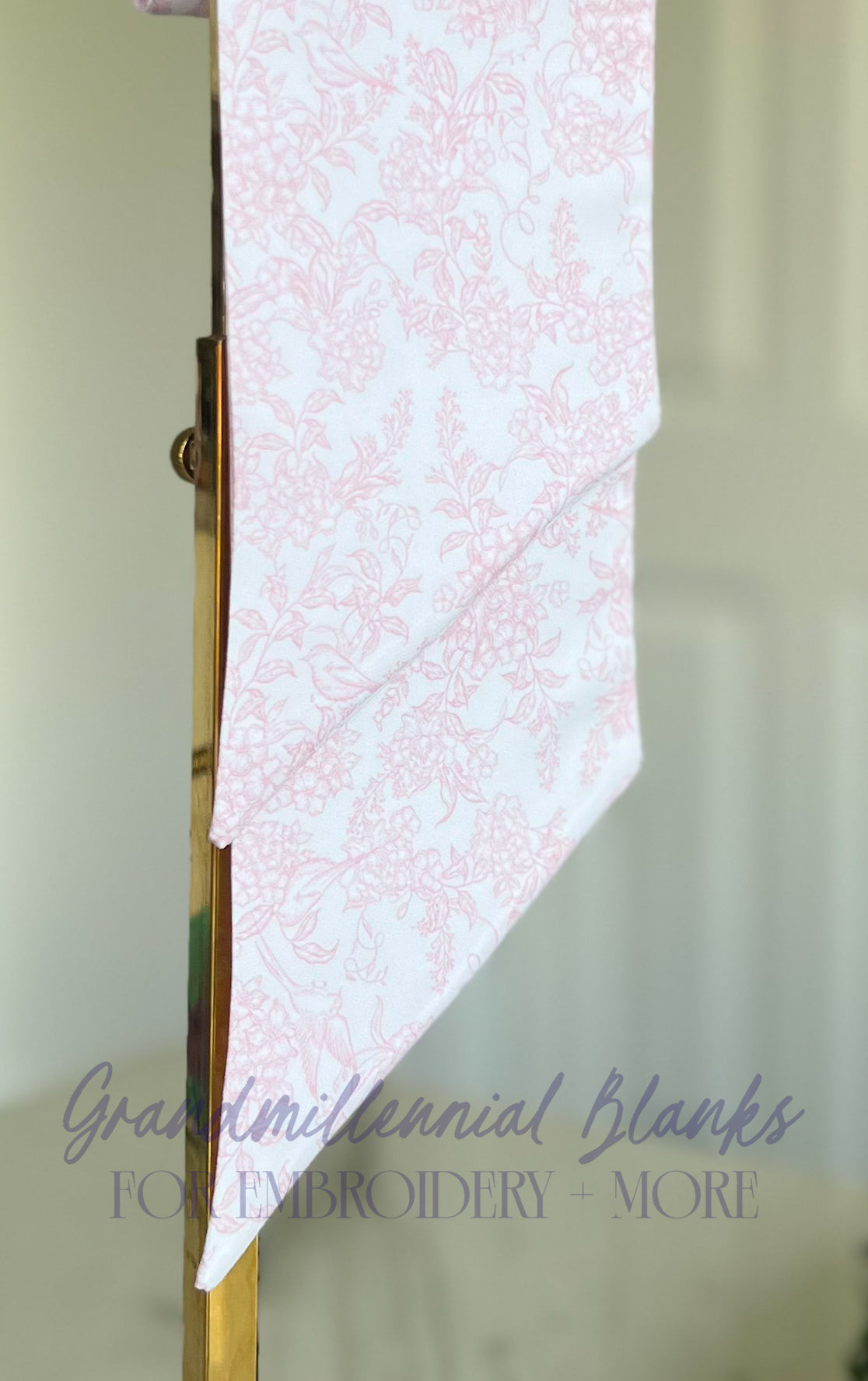 Wreath Sash, pink Ivy