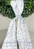 Wreath Sash, Blue Floral