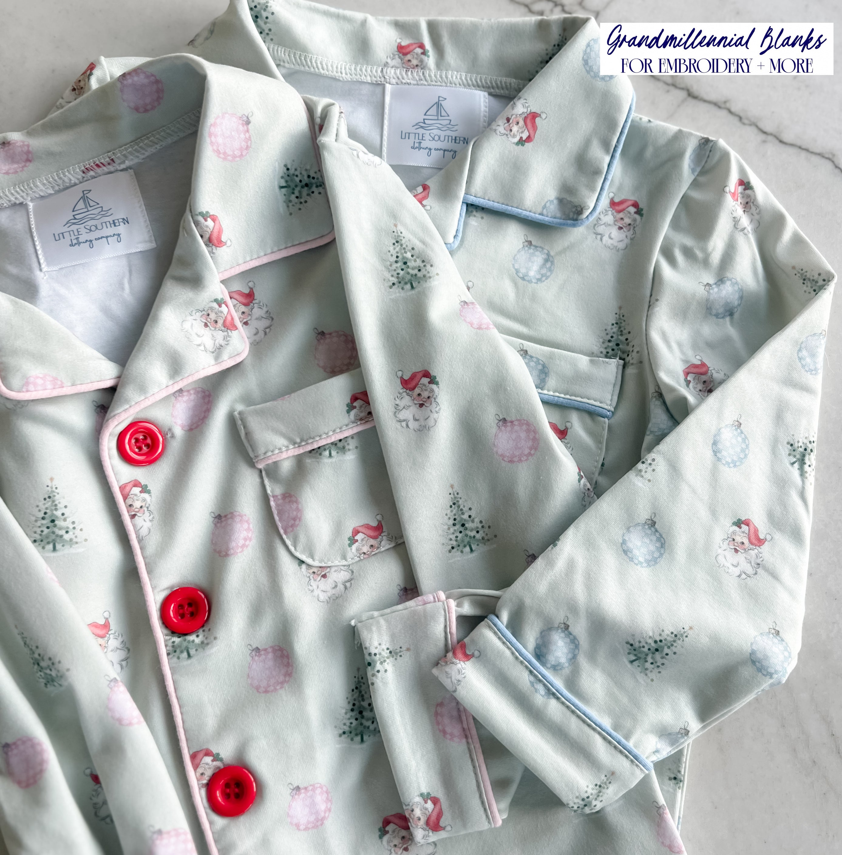 Little Blue Christmas Pajamas