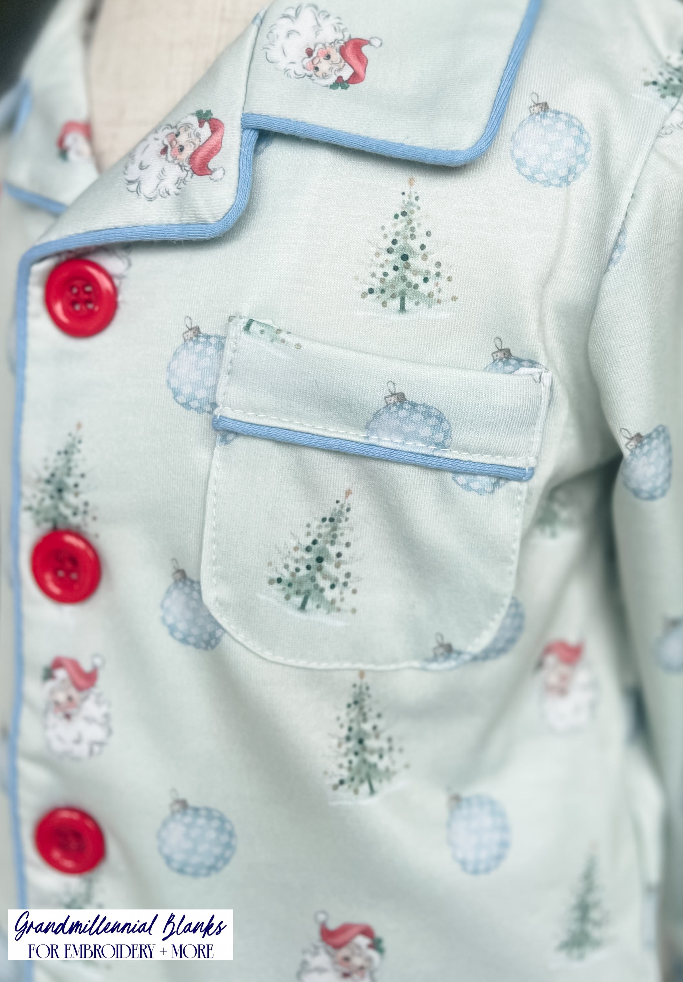 Little Blue Christmas Pajamas