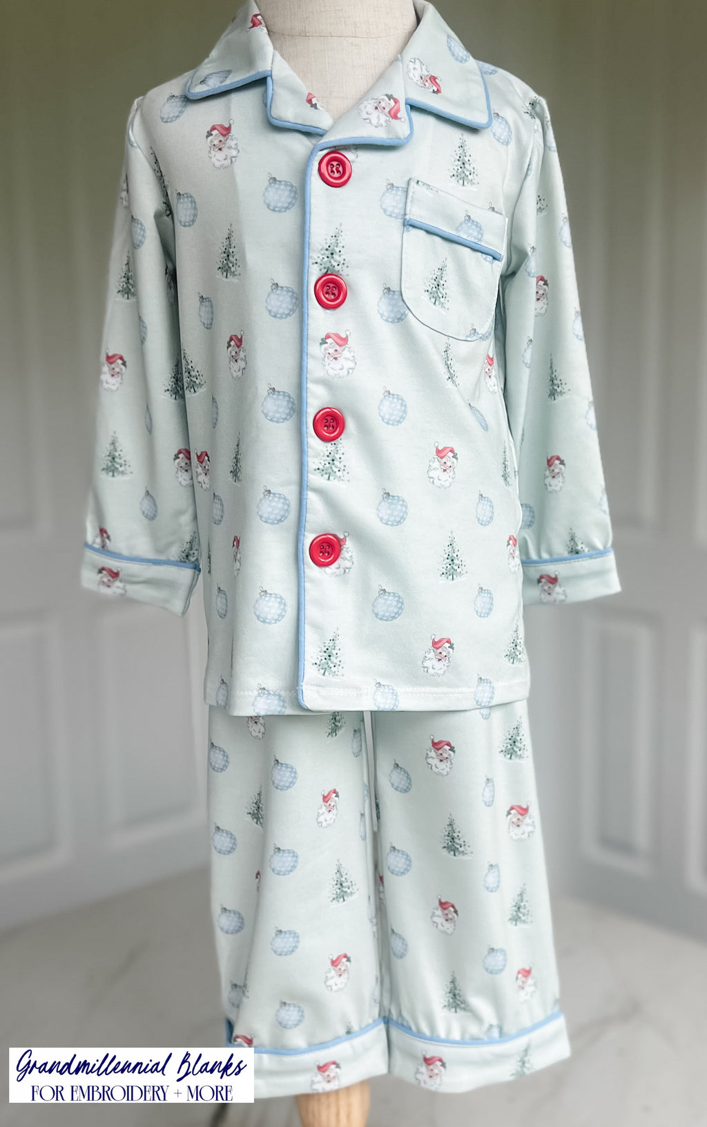 Little Blue Christmas Pajamas
