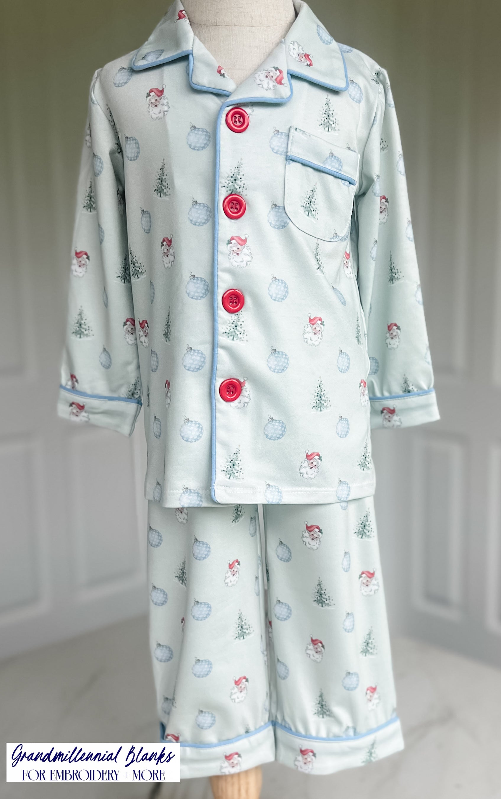 Little Blue Christmas Pajamas