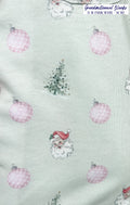 Little Pink Christmas Bamboo Footie Zippie, PREORDER