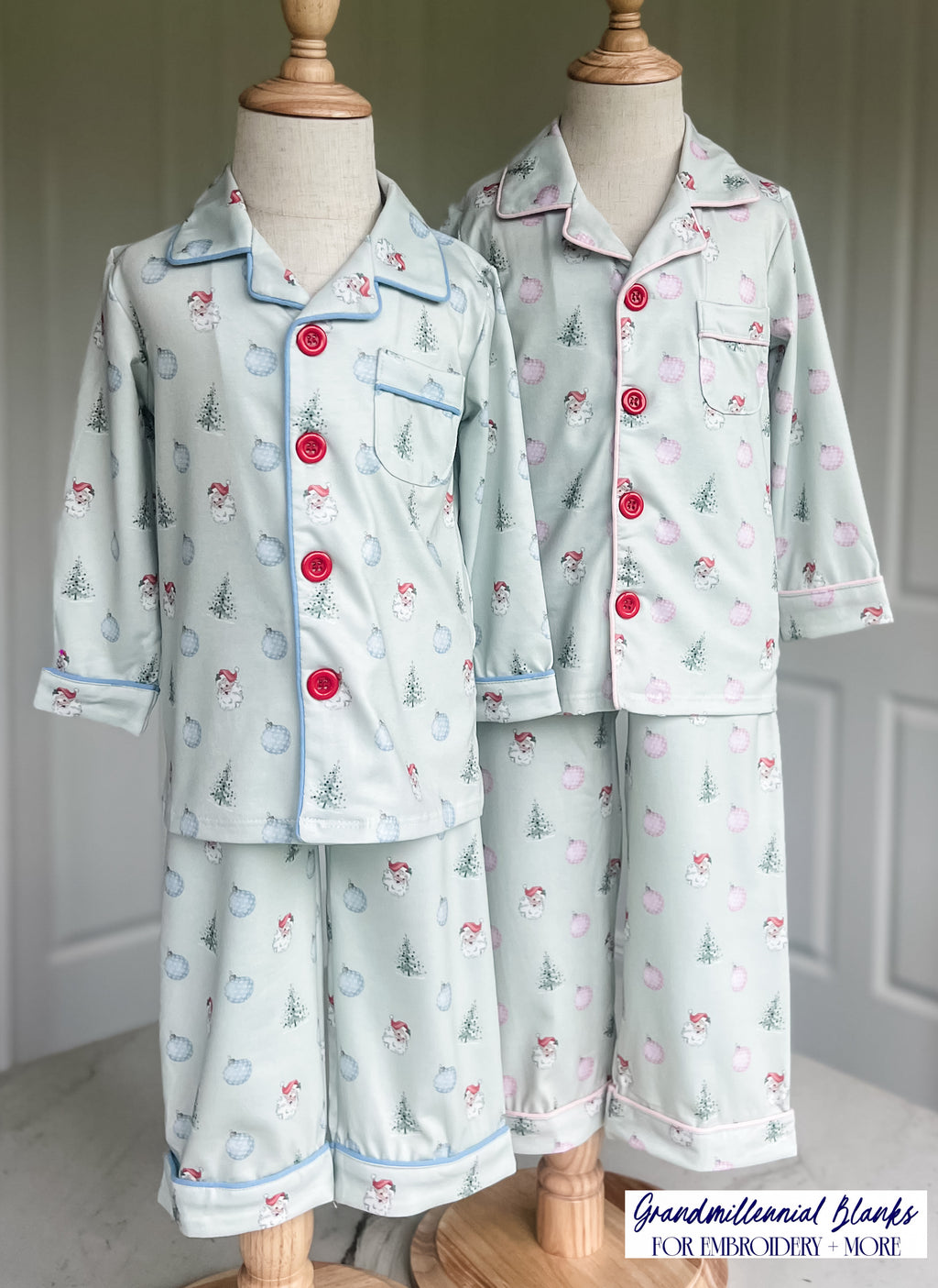 Little Blue Christmas Pajamas