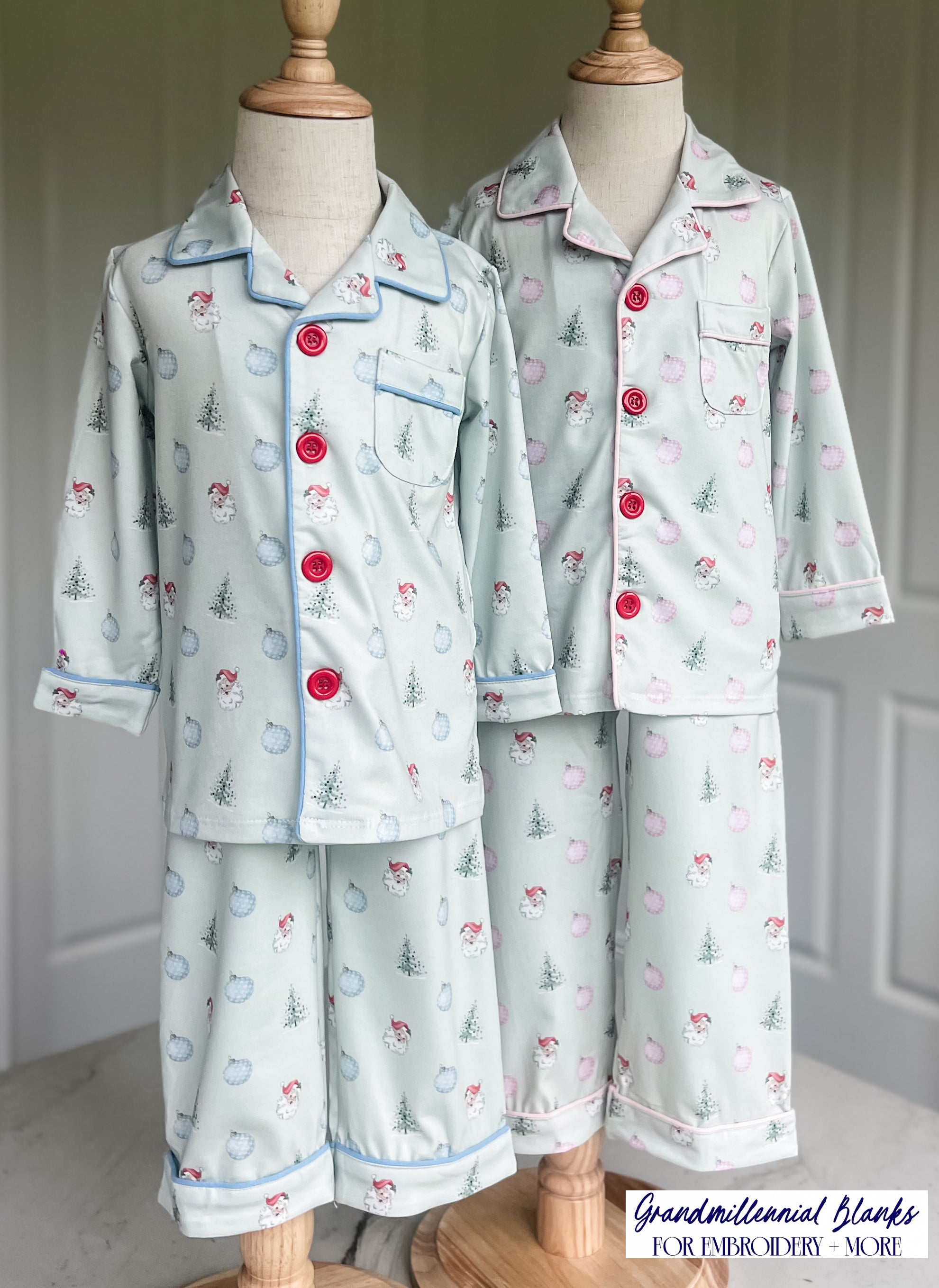 Little Blue Christmas Pajamas