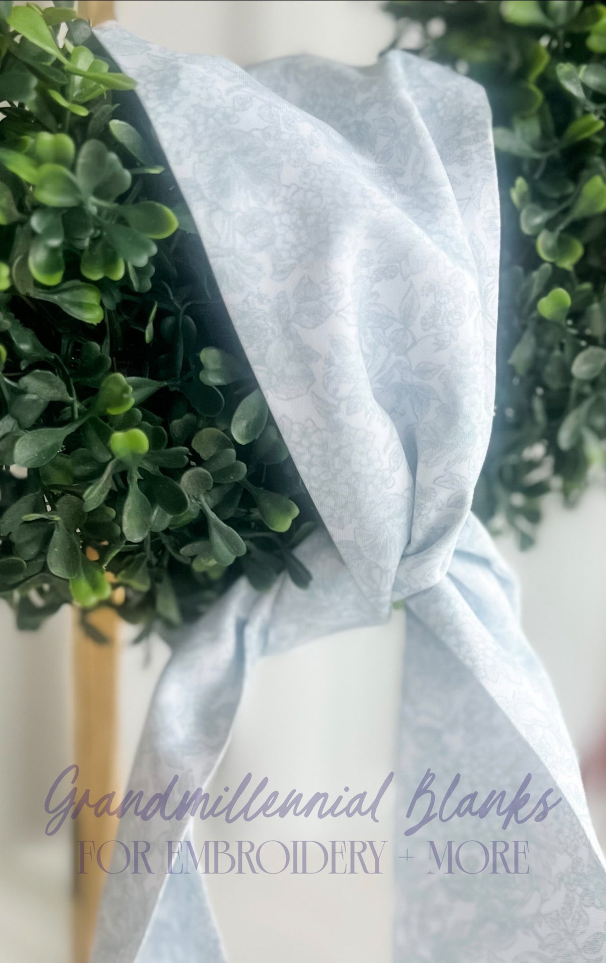 Wreath Sash, Blue Ivy