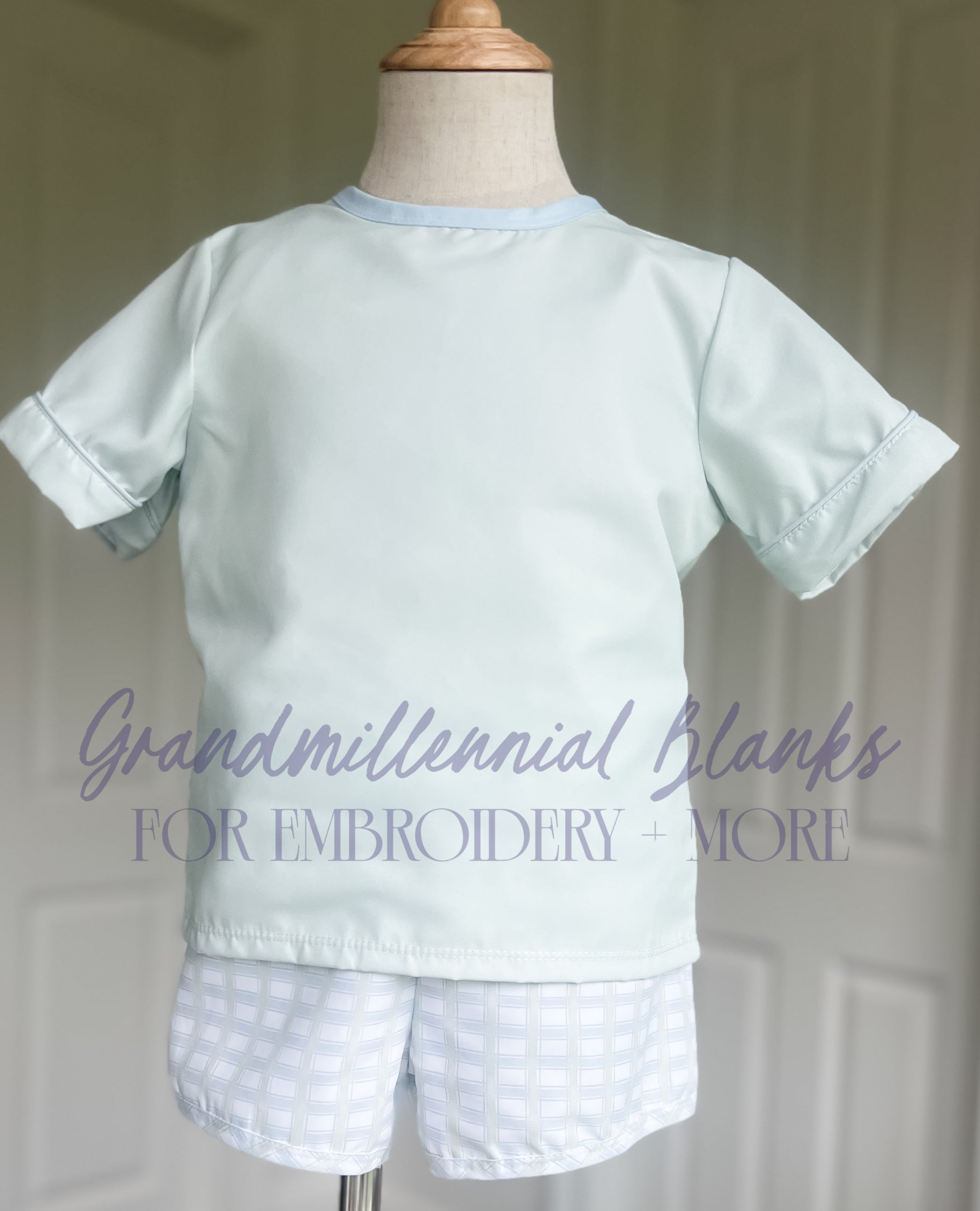 Seacrest Boy Sage Shortie Set