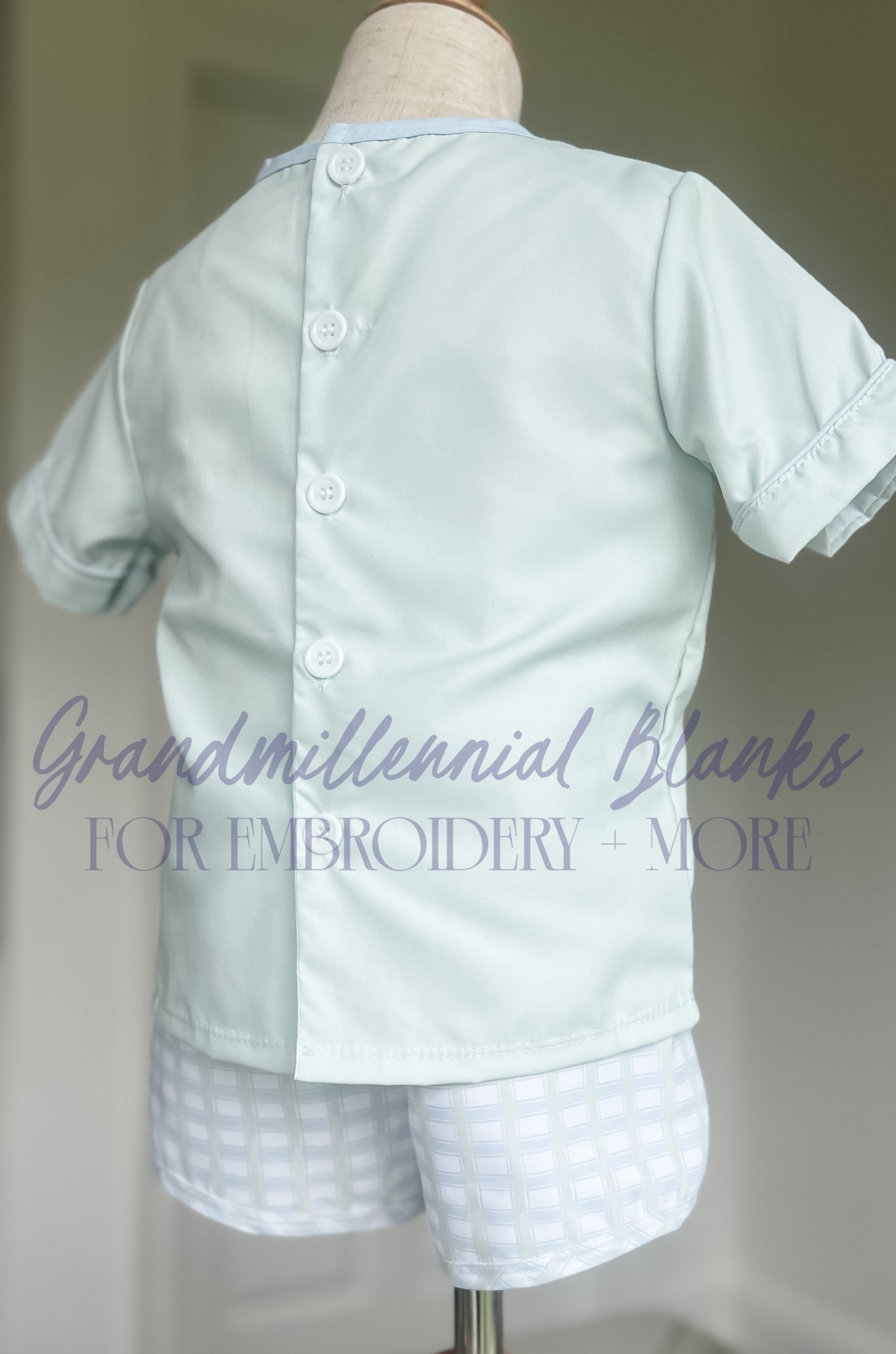 Seacrest Boy Sage Shortie Set